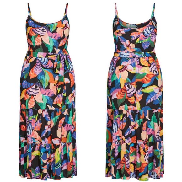 🌷 NEW City Chic Revival Floral Maxi Dress - 20 / L - Picture 7 of 9